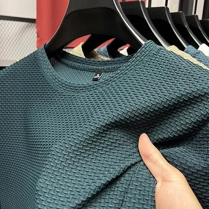 Men’s Cooling Mesh Ice Silk T-Shirt for Breathable Summer Performance