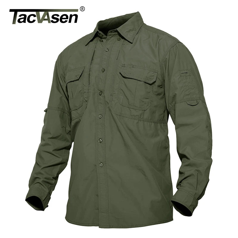 TACVASEN Men’s Quick-Dry Outdoor Hiking Shirt