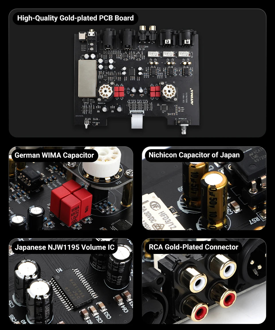 AIYIMA T20 Vacuum Tube Preamplifier  ECC83