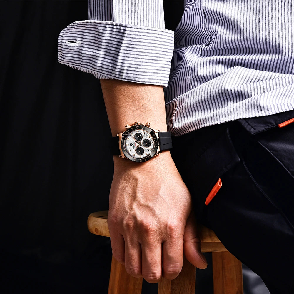 PAGANI DESIGN Classic 40mm Chronograph Watch for Men – Everyday Elegant Style