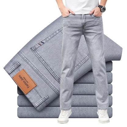Men’s Grey Stretch Denim Jeans