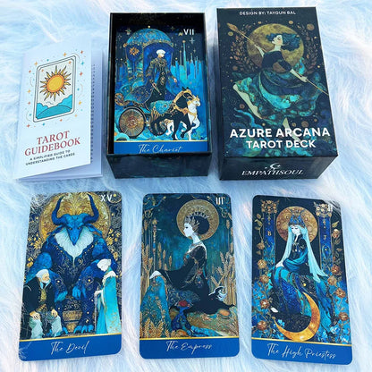 Azure Arcana Tarot Deck – 78 Card Divination Set