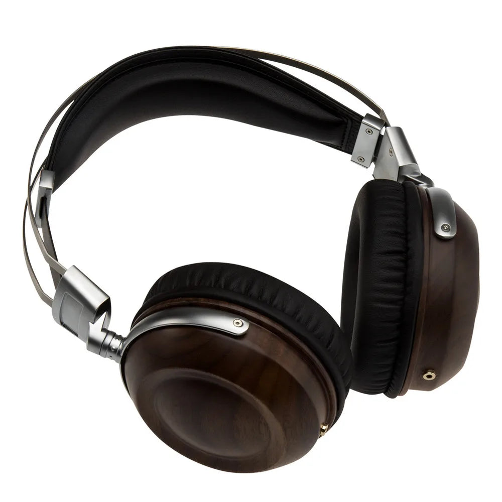 ERILLES Monitoring HiFi Headphones 50mm  Dynamic Wooden Over-Ear Headphones