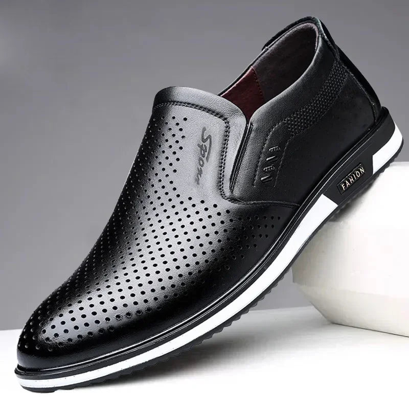 YBQJOO Classic Men's Moccasin Loafers – Refined Smart-Casual Slip-On Footwear