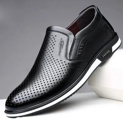 YBQJOO Classic Men's Moccasin Loafers – Refined Smart-Casual Slip-On Footwear