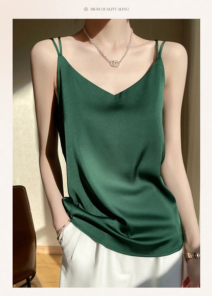 Women’s Silk V-Neck Camisole for Soft, Lightweight Luxury