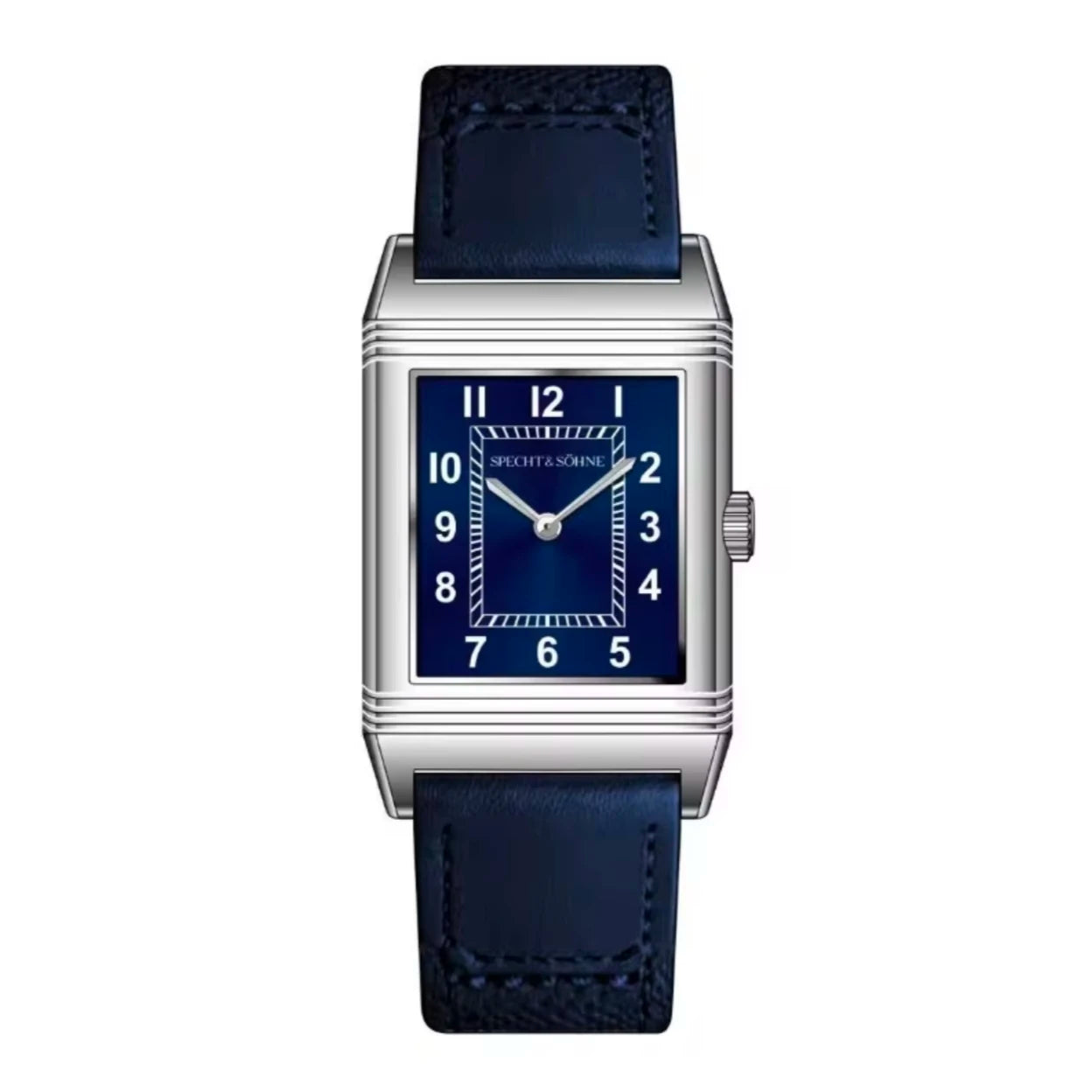 Specht & Sohne 24.4MM Elegant Square Dress Watch with Leather Strap – Minimal Luxury Style