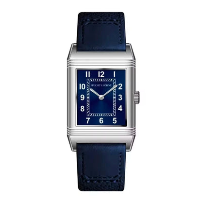 Specht & Sohne 24.4MM Elegant Square Dress Watch with Leather Strap – Minimal Luxury Style