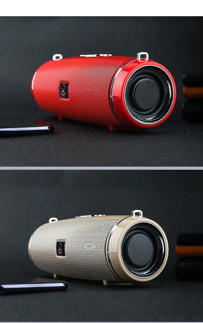 MouZYuan 200W Portable Bluetooth Speaker – Waterproof Outdoor HiFi Boombox with FM Radio