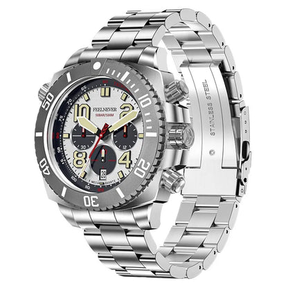 LIGE FeelNever Sport Luxury Quartz Watch for Men – Stainless Steel Everyday Timepiece