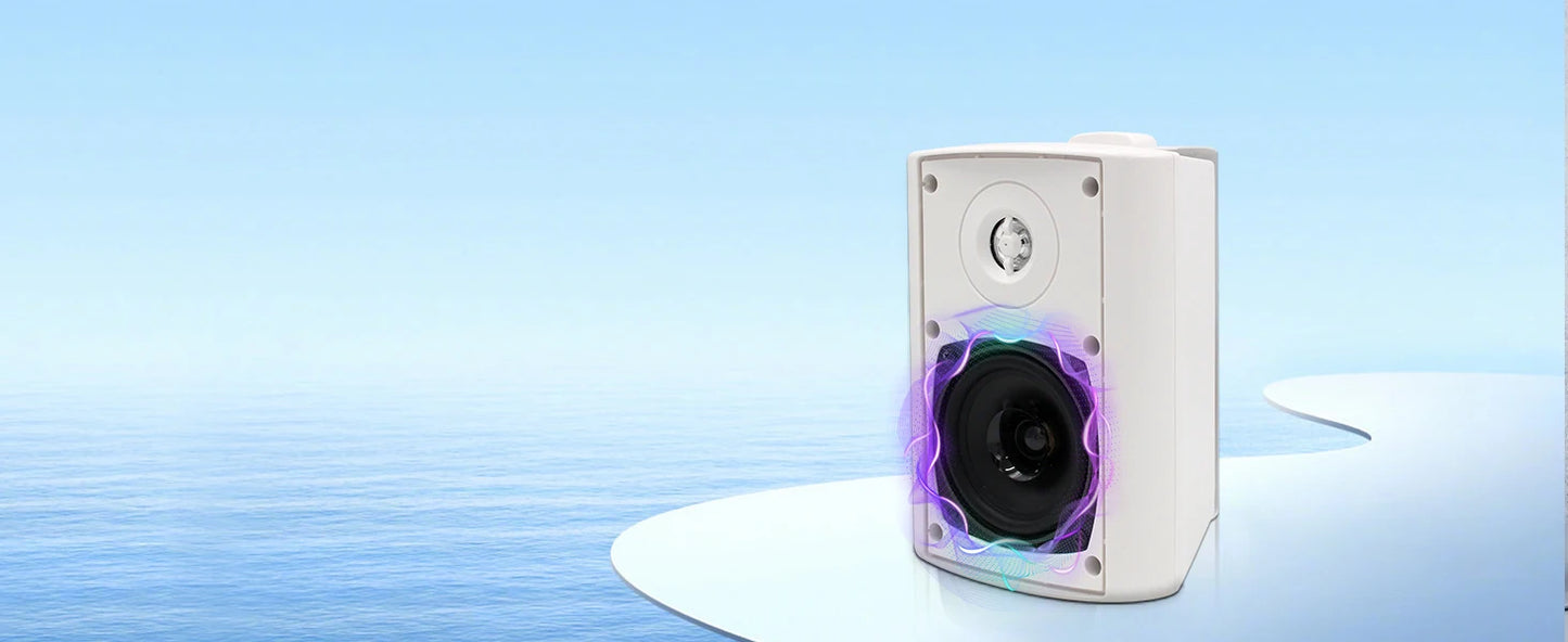 Herdio 4'' Passive Indoor/Outdoor Speakers With 200W