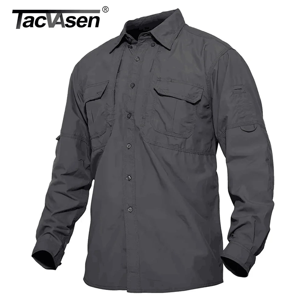 TACVASEN Men’s Quick-Dry Outdoor Hiking Shirt