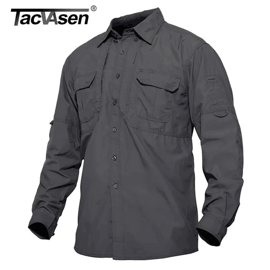 TACVASEN Men’s Quick-Dry Outdoor Hiking Shirt