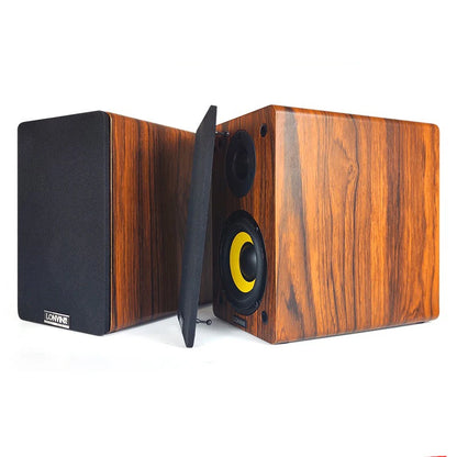 Nobsound 4-Inch HiFi Bookshelf Speakers – 2-Way Passive Stereo Wooden Speaker Pair
