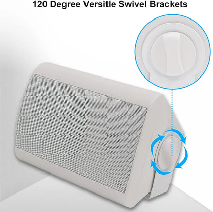 Herdio 4'' Passive Indoor/Outdoor Speakers With 200W