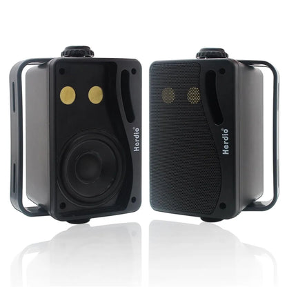 Herdio 3.5'' Outdoor Speakers – Waterproof Wall-Mount Audio for Gardens, Patios & Marine Environments