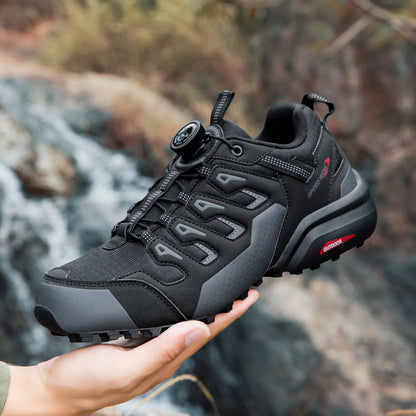 HIKEUP Suede Leather Hiking Shoes for Durable Outdoor Performance