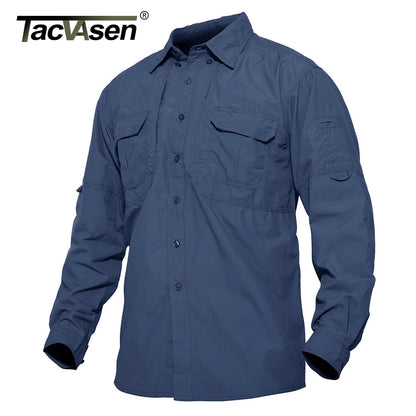 TACVASEN Men’s Quick-Dry Outdoor Hiking Shirt