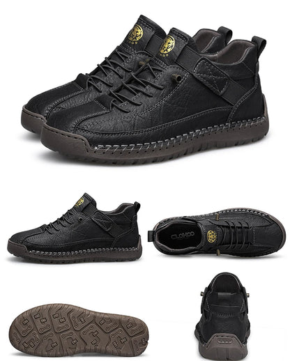 CLOHOO Men’s High-Top Suede Boots for Hiking, Walking & Everyday Support