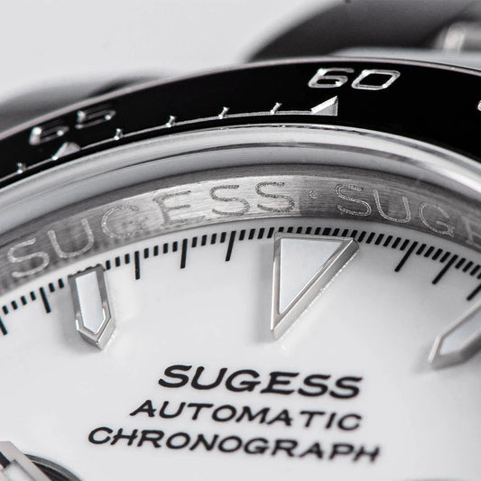 Sugess Panda Automatic Chronograph Watch – Mechanical Racing-Inspired Timepiece