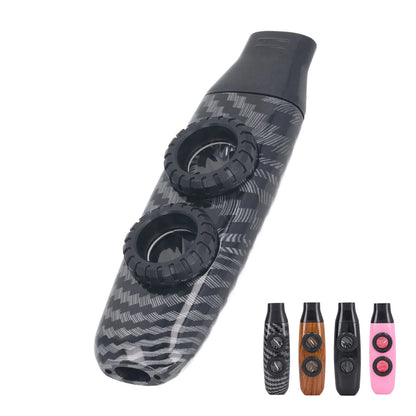 Dual-Hole Kazoo Flute – Adjustable Musical Wind Instrument with Diaphragm