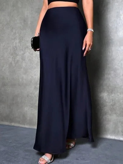 Dian Women’s Satin Maxi Skirt for Effortless Everyday Elegance