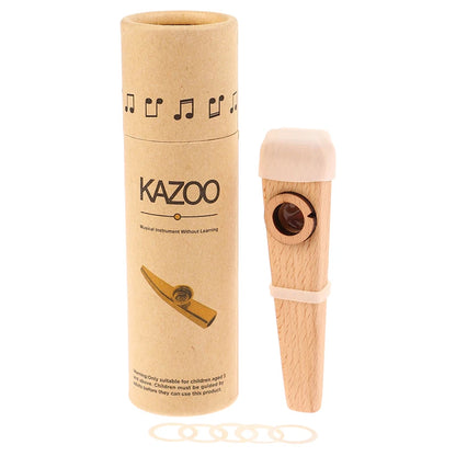 Wooden Kazoo Instrument – Easy Beginner Musical Flute Toy for Kids & Adults