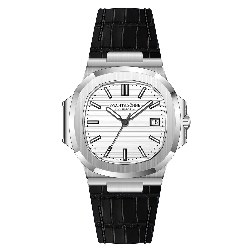 Specht & Sohne Rose Gold Automatic Watch for Men – Luxury Sports Stainless Steel Timepiece