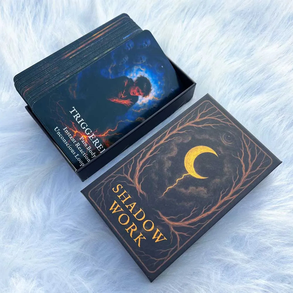 Reflective Moon Shadow Work Oracle Deck – 54 Card Self-Discovery Set