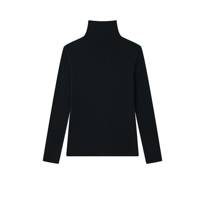 MOOIRUE APPAREL Women’s Silk-Wool High Neck Top for Soft, Breathable Layering