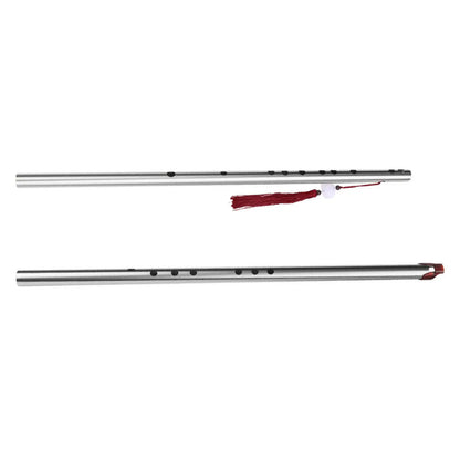 Traditional-Style Chinese Flute – Compact Stainless Steel Wind Instrument for Beginners