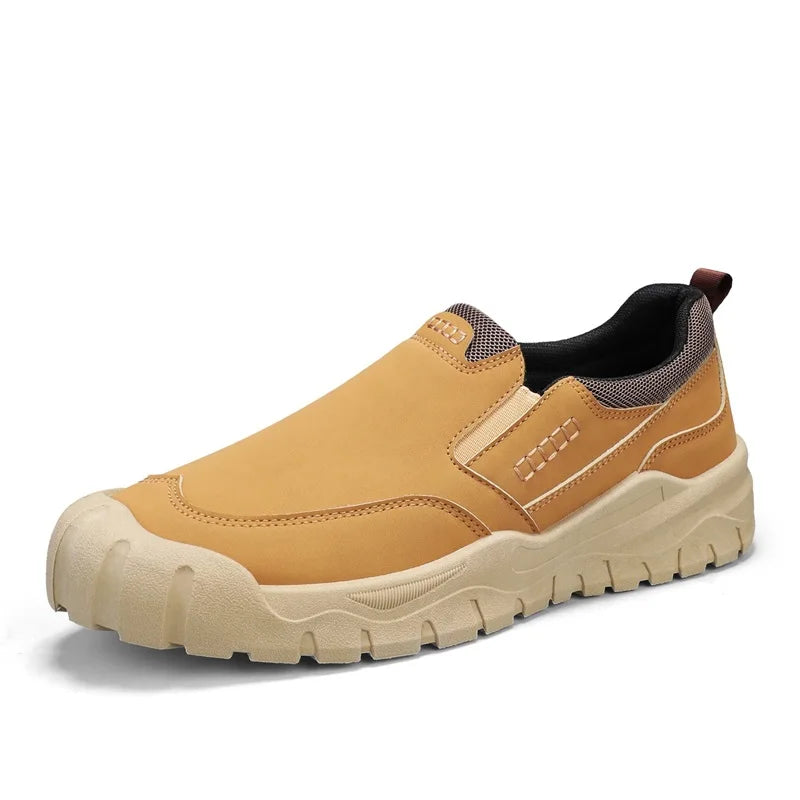 Men’s Slip-On Outdoor Sneakers – Lightweight Everyday Walking & Casual Work Shoes
