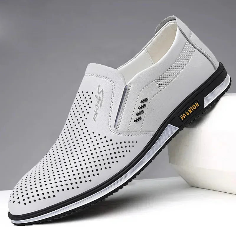 YBQJOO Classic Men's Moccasin Loafers – Refined Smart-Casual Slip-On Footwear