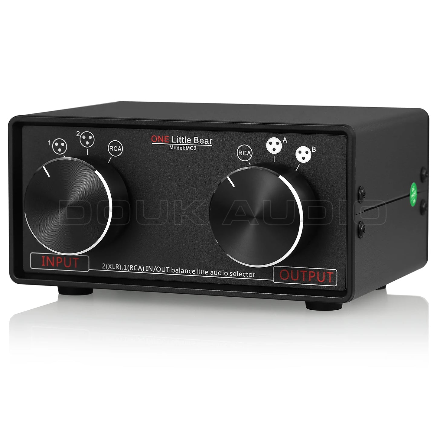 Nobsound 3-in-3-out XLR & RCA Audio Selector Box Passive Preamp for Hi-Fi & Studio Systems