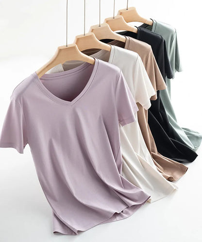 MRMT Women’s Mulberry Silk & Mercerized Cotton T-Shirt for Premium Everyday Comfort