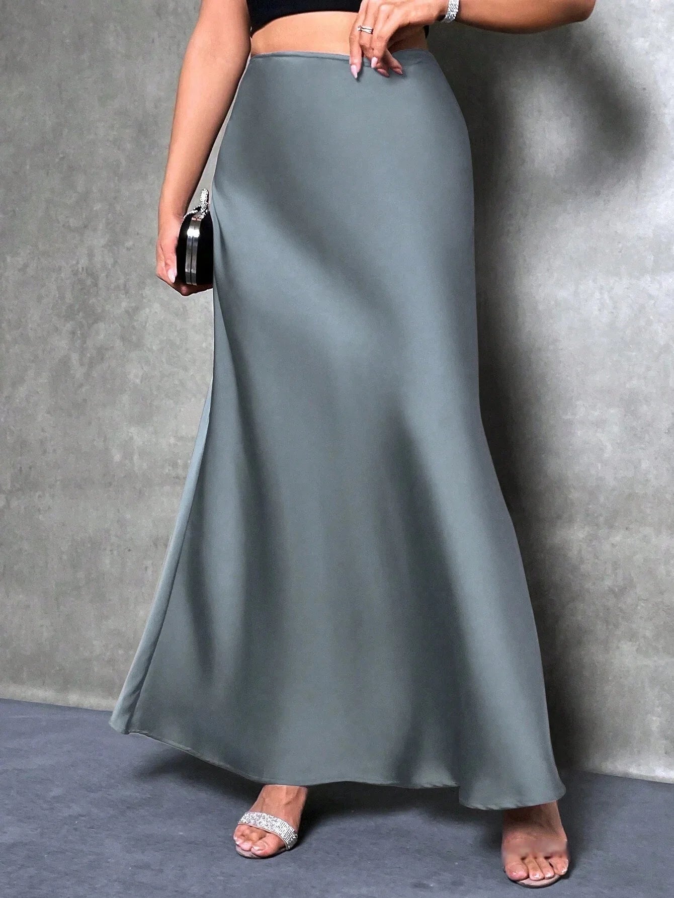 Dian Women’s Satin Maxi Skirt for Effortless Everyday Elegance