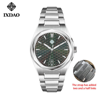 IX&DAO Warrior 37mm Automatic Watch – Miyota 9015 Sapphire Crystal Stainless Steel Timepiece