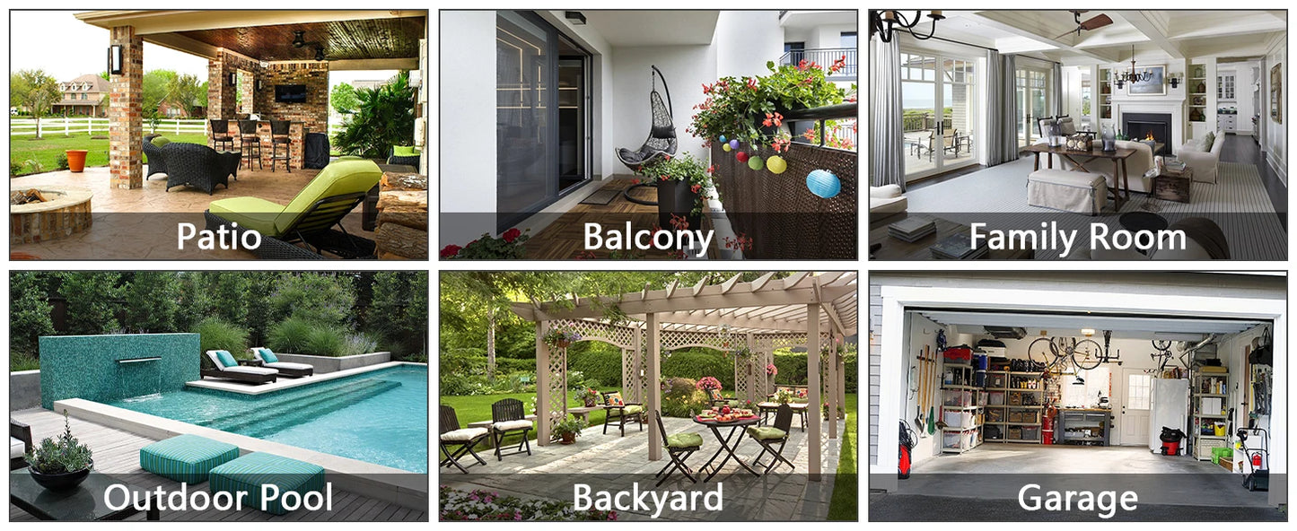Herdio 4'' Passive Indoor/Outdoor Speakers With 200W