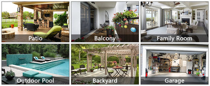Herdio 4'' Passive Indoor/Outdoor Speakers With 200W