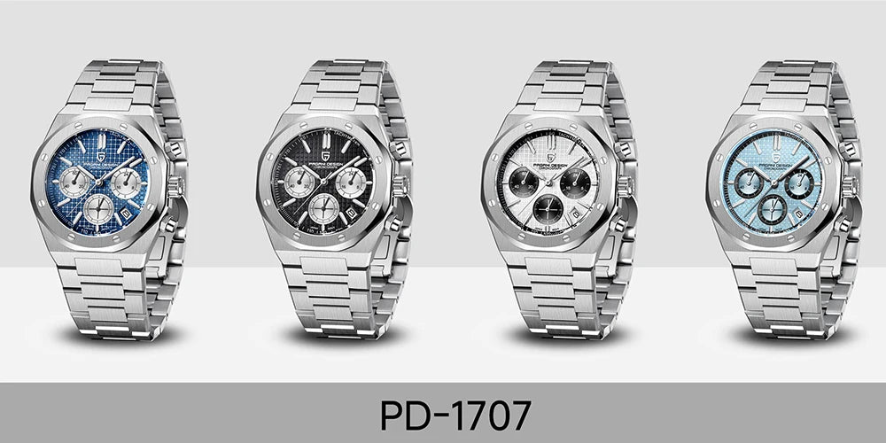 Pagani Design VK63 Chronograph Watch – Sapphire Crystal Stainless Steel Sports Timepiece
