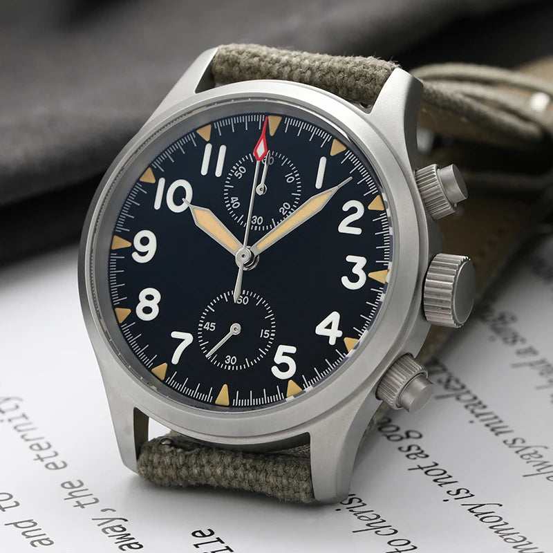 Militado VK61 VK67 Military Chronograph Watch for Men – Rugged Stainless Steel Sports Watch