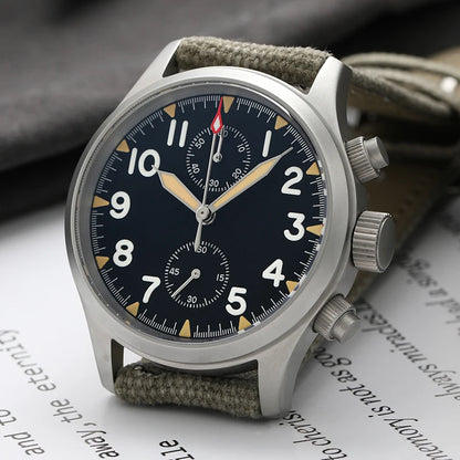 Militado VK61 VK67 Military Chronograph Watch for Men – Rugged Stainless Steel Sports Watch