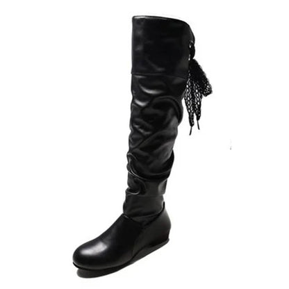 Women's Tall Boots – Refined Knee-High Style with Low Heel Comfort