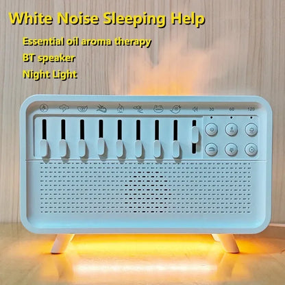 4 in 1 HiFi Bluetooth Speaker/ White Noise Sleep Aid/ Night Light/ Humidifier Machine