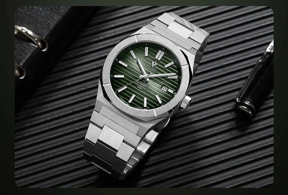 CADISEN Automatic Watch – Retro Diver Style Miyota 8215 Sapphire Edition