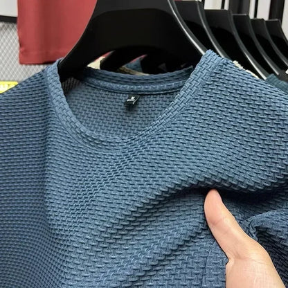 Men’s Cooling Mesh Ice Silk T-Shirt for Breathable Summer Performance