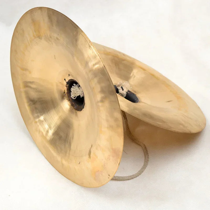 Chinese Lion Dance Brass Cymbals – Traditional Folk Percussion for Performance & Music