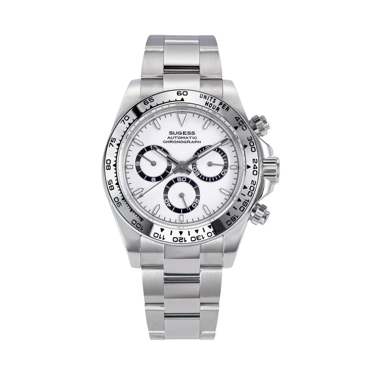 Sugess Panda Automatic Chronograph Watch – Mechanical Racing-Inspired Timepiece