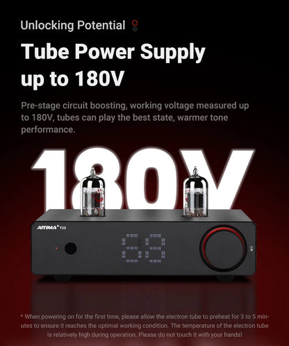 AIYIMA T20 Vacuum Tube Preamplifier  ECC83