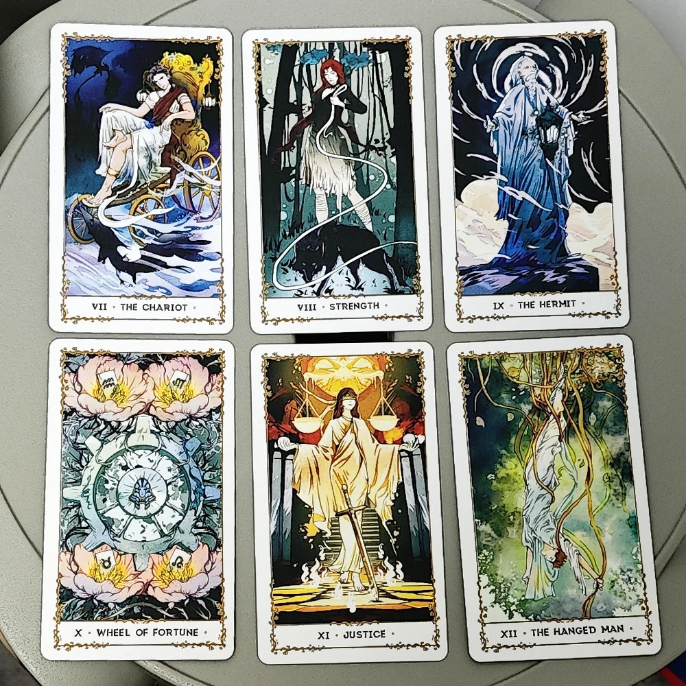 Silent Desolate Tarot Deck – 78 Card Rider-Style Divination Set